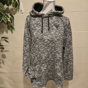 HOLLISTER SURF SU RF HOODIE WOMENS MEDIUM  Zip Sides Blackish Grey White.